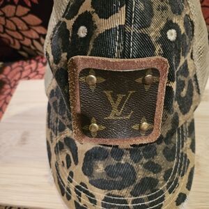 Leopard Print Baseball Cap - Brown & Black